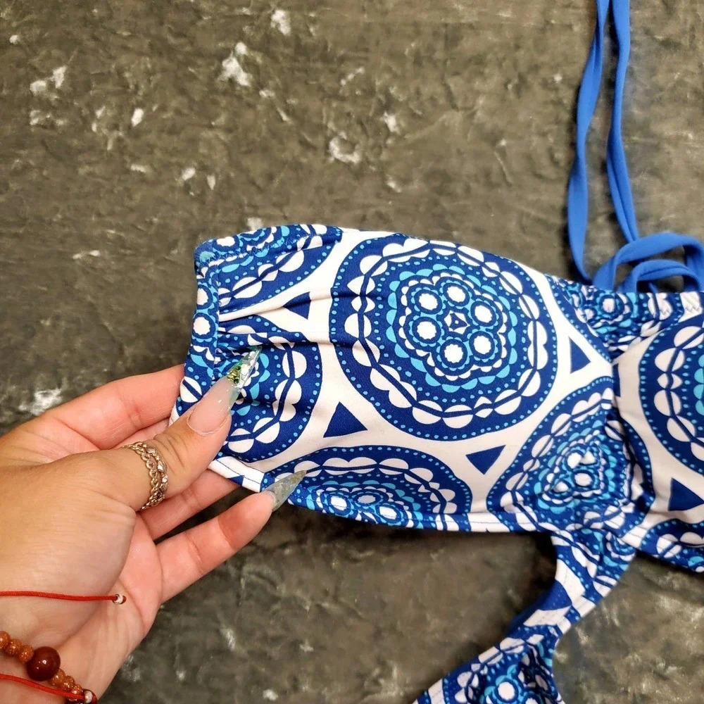 KBLU Shell Print Cut-Out Swimsuit - Picture 6 of 13